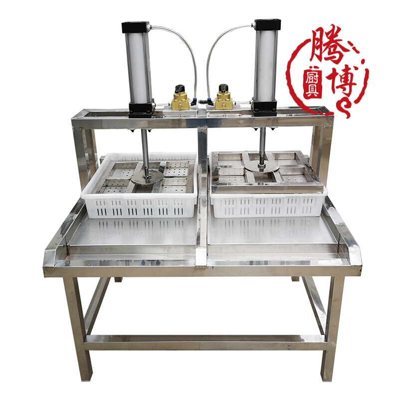 自动压豆腐机商用豆腐压榨机豆腐成型机压豆腐的压力设备一拖二20