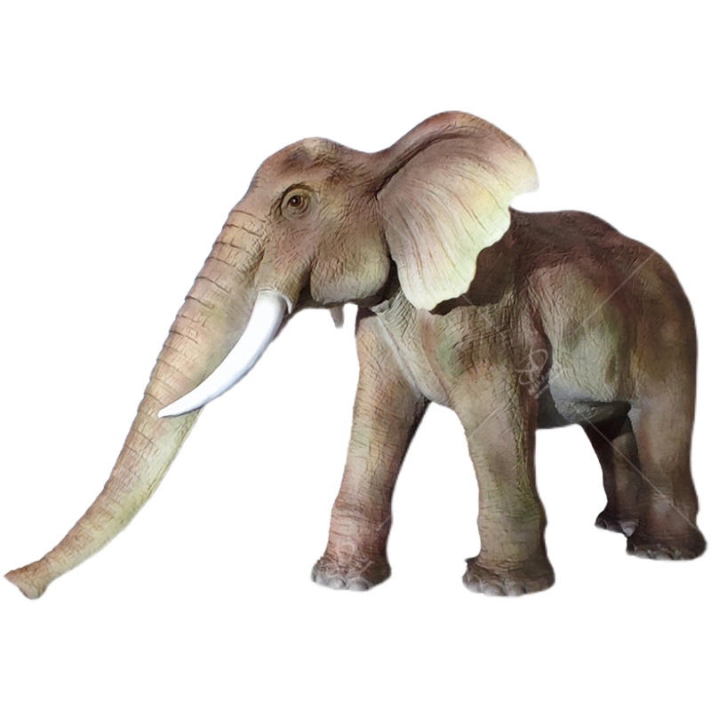 户外动物模型博物馆工艺品展览摆件仿真老虎景观大象模型来图定制