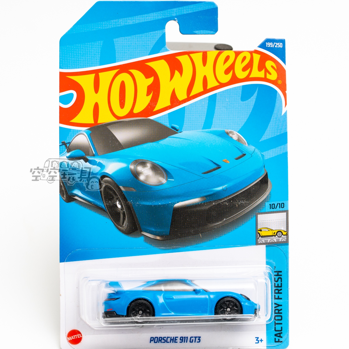 199号 PORSCHE 911 GT3 保时捷 蓝色 美泰风火轮合金小跑车