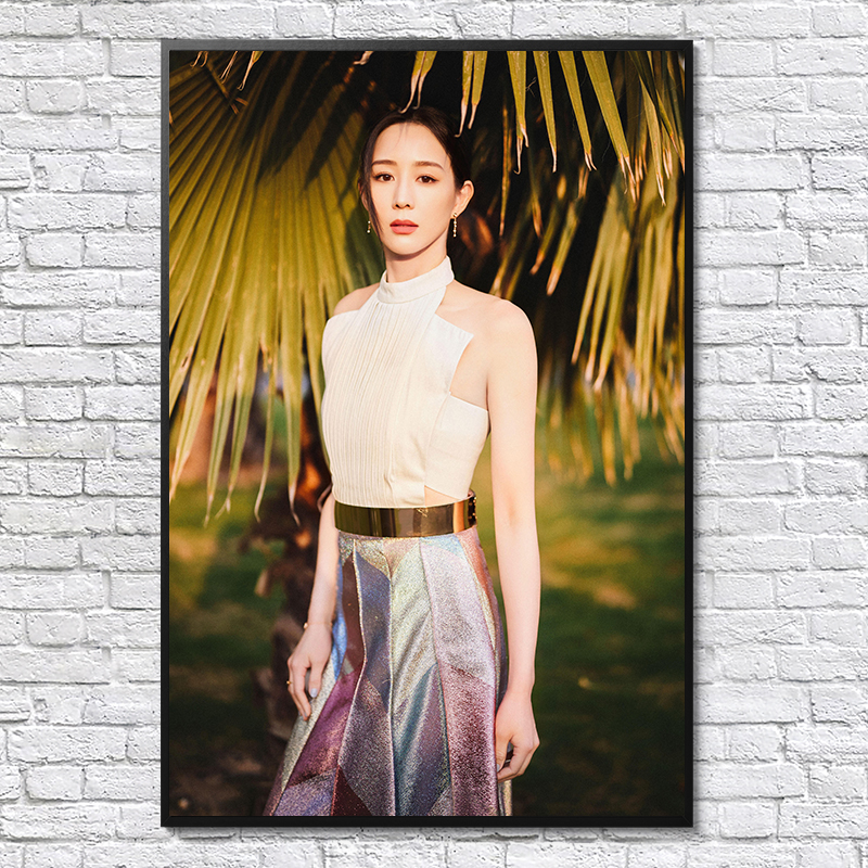 张钧甯海报台湾演员美女性感健身卧室客厅写真壁纸简约相框装饰画