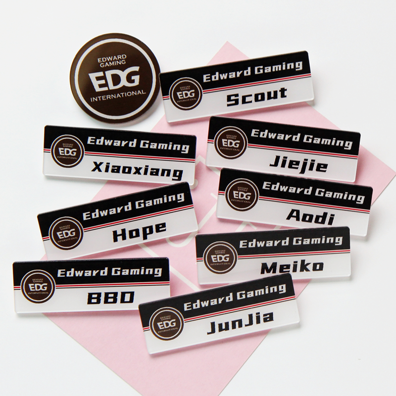 EDG英雄联盟战队LOL周边胸针电子竞技应援徽章电竞S11胸牌可定制