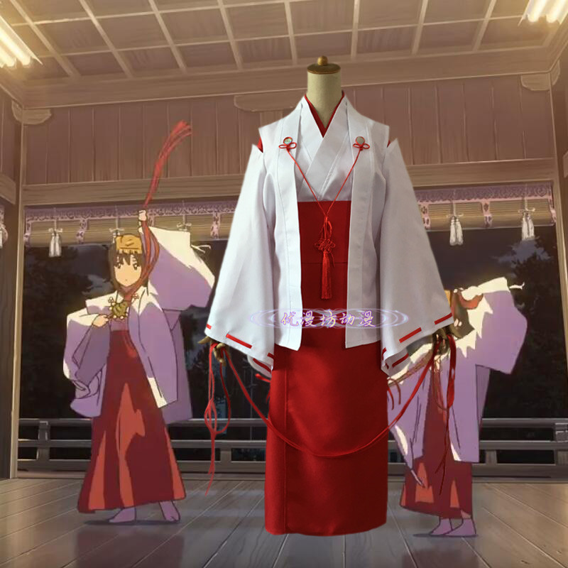 你的名字 红白千早巫女 宫水三叶和服cosplay服装定制