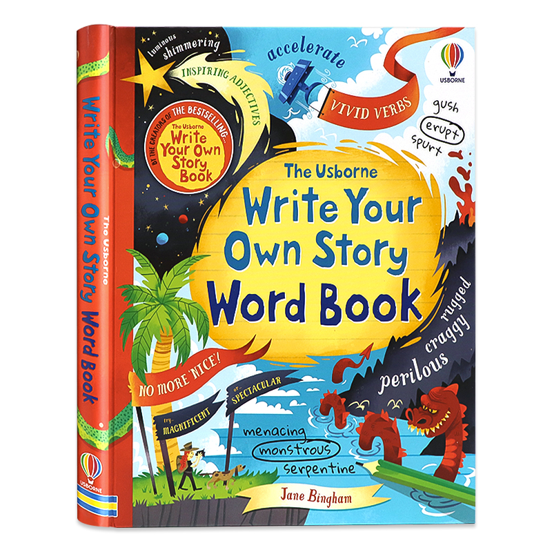 Usborne 如何写一个精彩的故事英文原版 Write your own story word book 词汇学习工具书儿童趣味插图英文学习指南英语写作小技巧