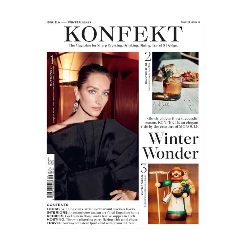 【Monocle姐妹刊】KONFEKT 杂志 ISSUE 9  winter 2022 /2023冬季刊 The Magazine for sharp dressing drinking dining travel