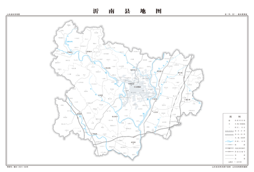 沂南县地形图