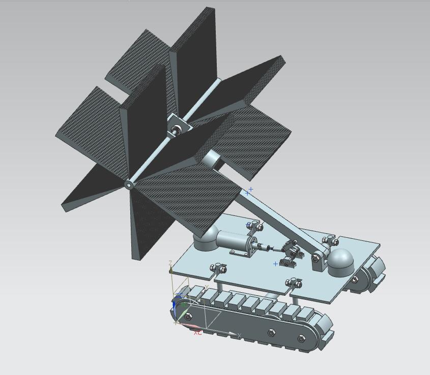J133-中央空调风管清洗机器人的结构设计CAD图纸