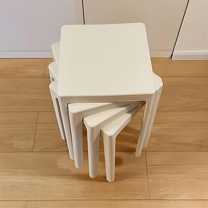 塑料凳子家用加厚可叠放大人结实方板凳现代简约高凳备用餐桌椅子