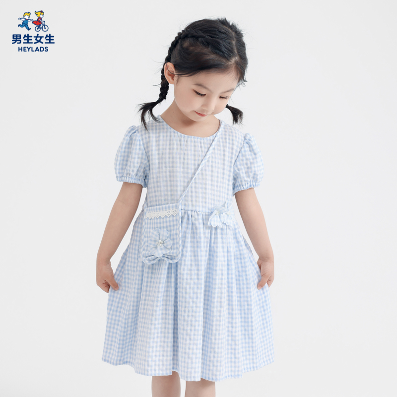 【CC家居控】国民女小童夏季连衣裙2023新款宝宝时髦裙子