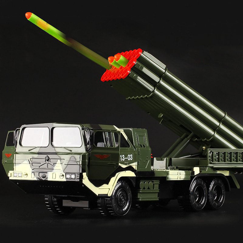 超大号耐摔东风核导弹军事火箭运输大卡车男孩子仿真汽车模型玩具