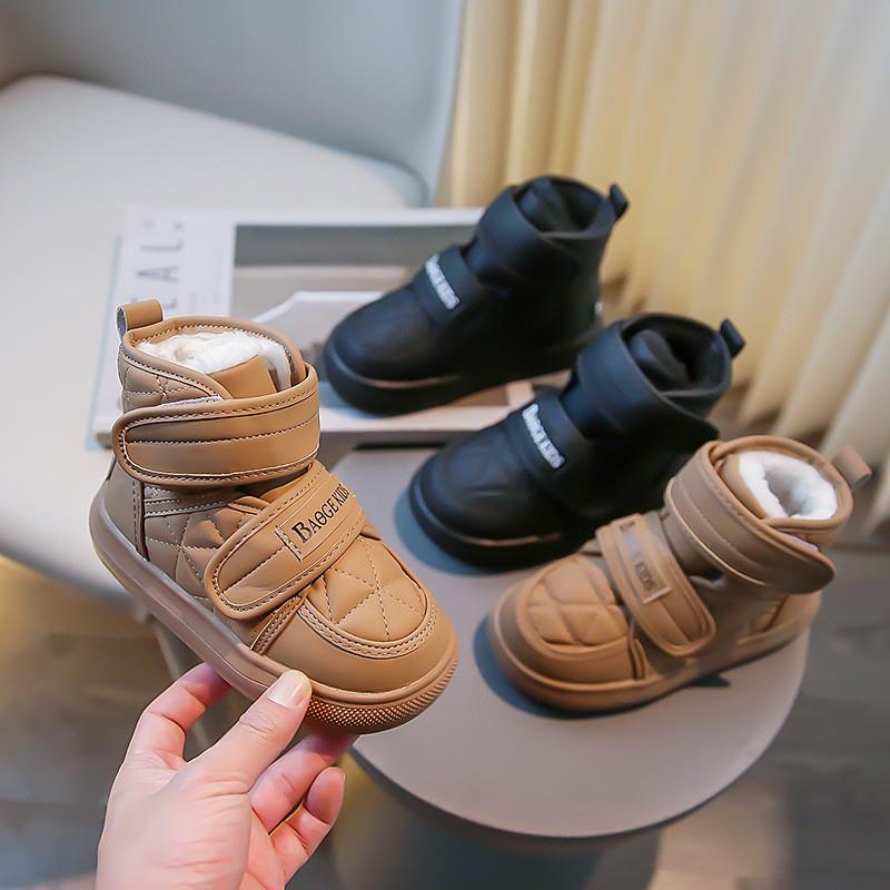 儿童棉鞋男冬季婴幼儿加绒女宝宝雪地靴保暖棉鞋防滑靴科学实验