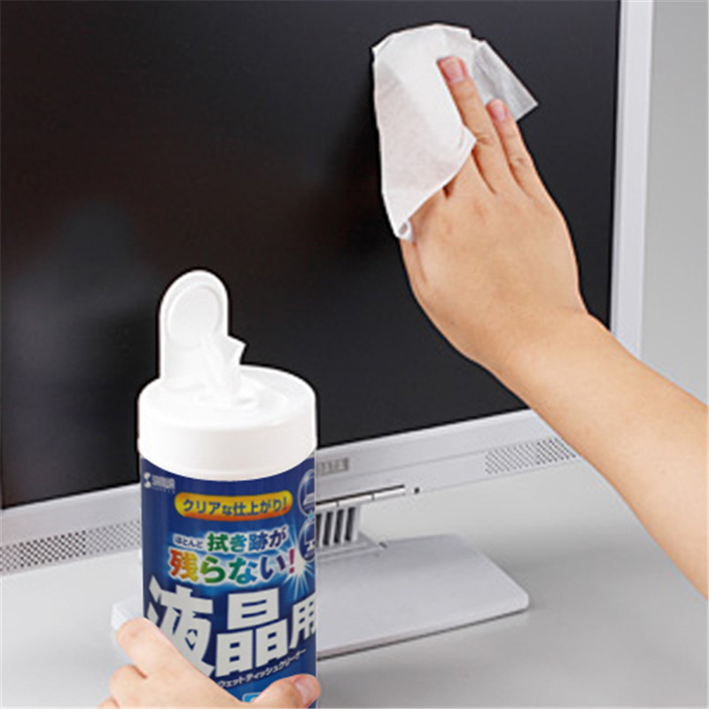 日本SANWA防静电除灰尘电脑液晶屏幕电视汽车显示屏清洁湿巾键盘鼠标手机车辆内饰擦拭纸巾其它电子产品可用