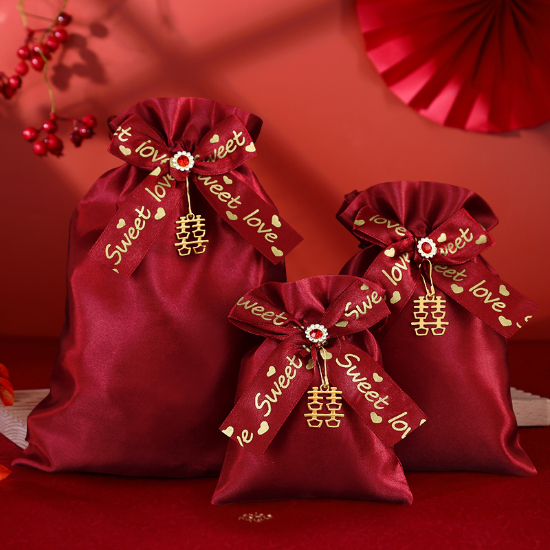 喜糖袋糖盒结婚礼品礼物专用伴手礼盒盒子糖果礼袋喜袋袋子包装袋