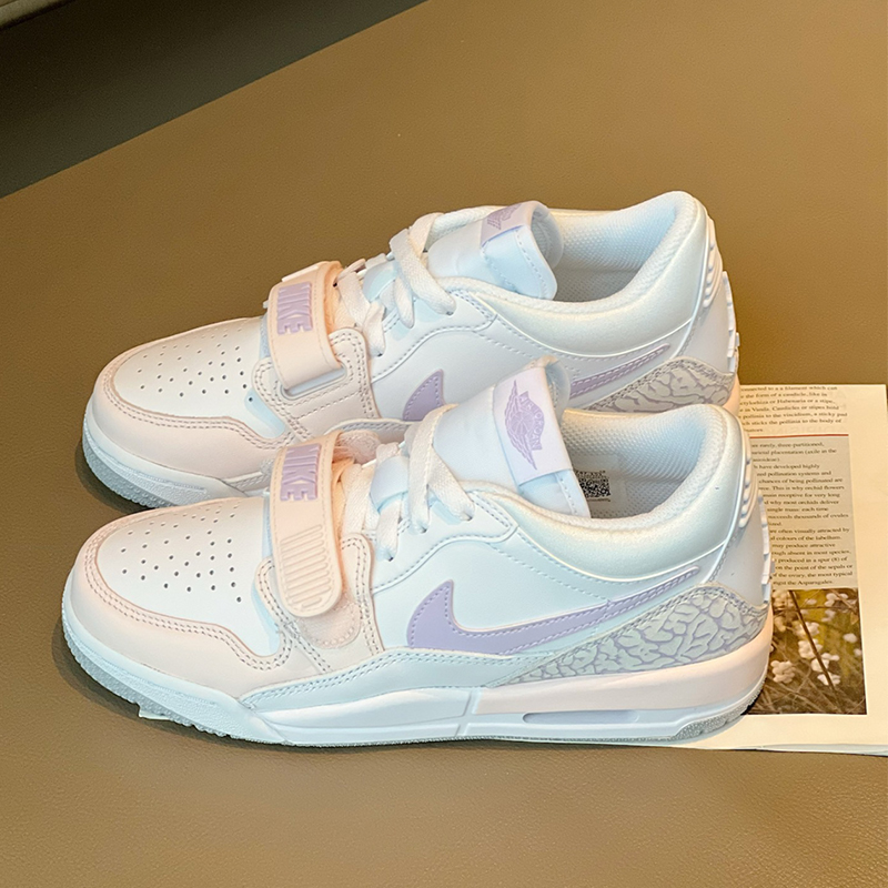 Nike/耐克 Jordan312 玲娜贝儿配色 中帮篮球鞋 GS粉紫HF0747-151