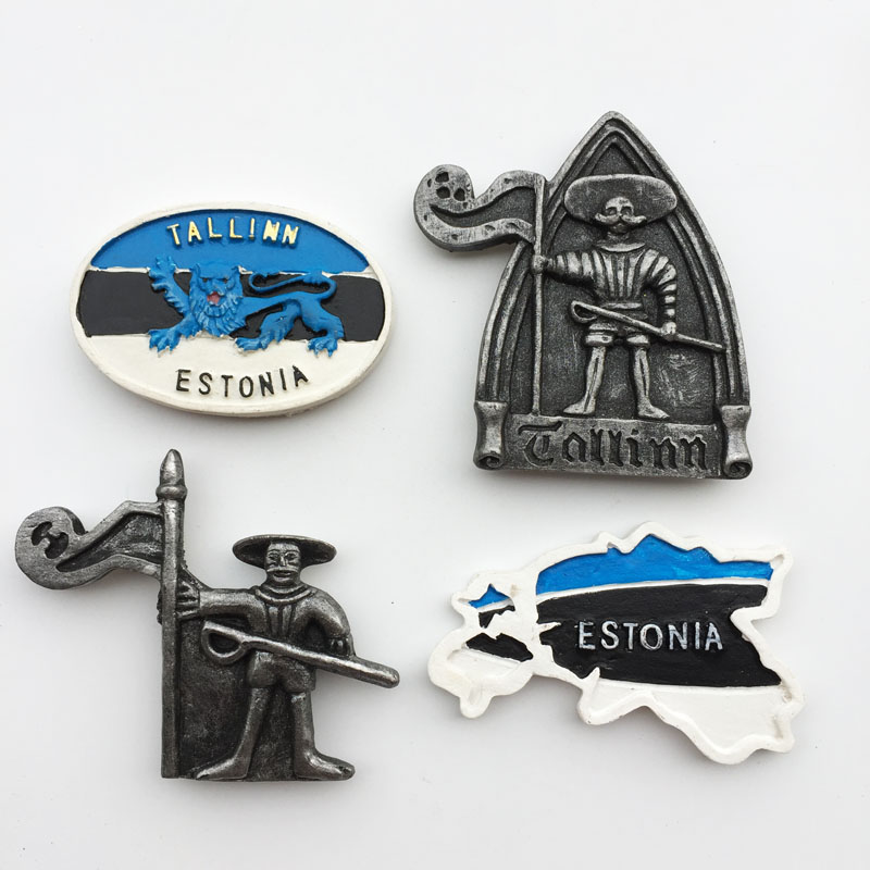 爱沙尼亚首都塔林旅游纪念工艺品磁力冰箱贴 创意收藏装饰伴手礼