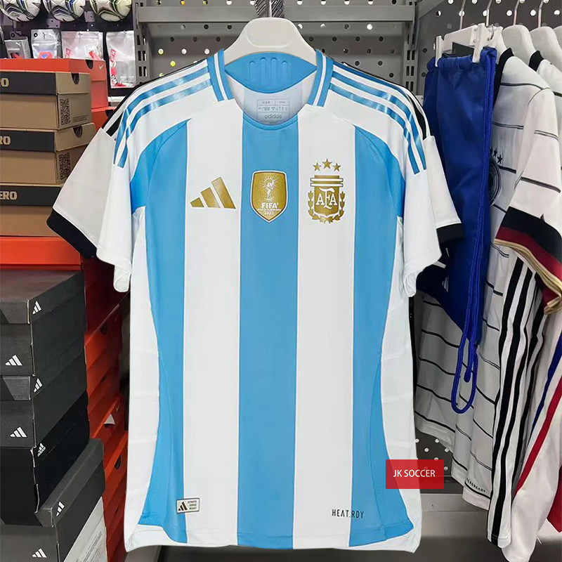 正品2024美洲杯阿根廷国家队主场球衣10号梅西短袖球员版足球队服