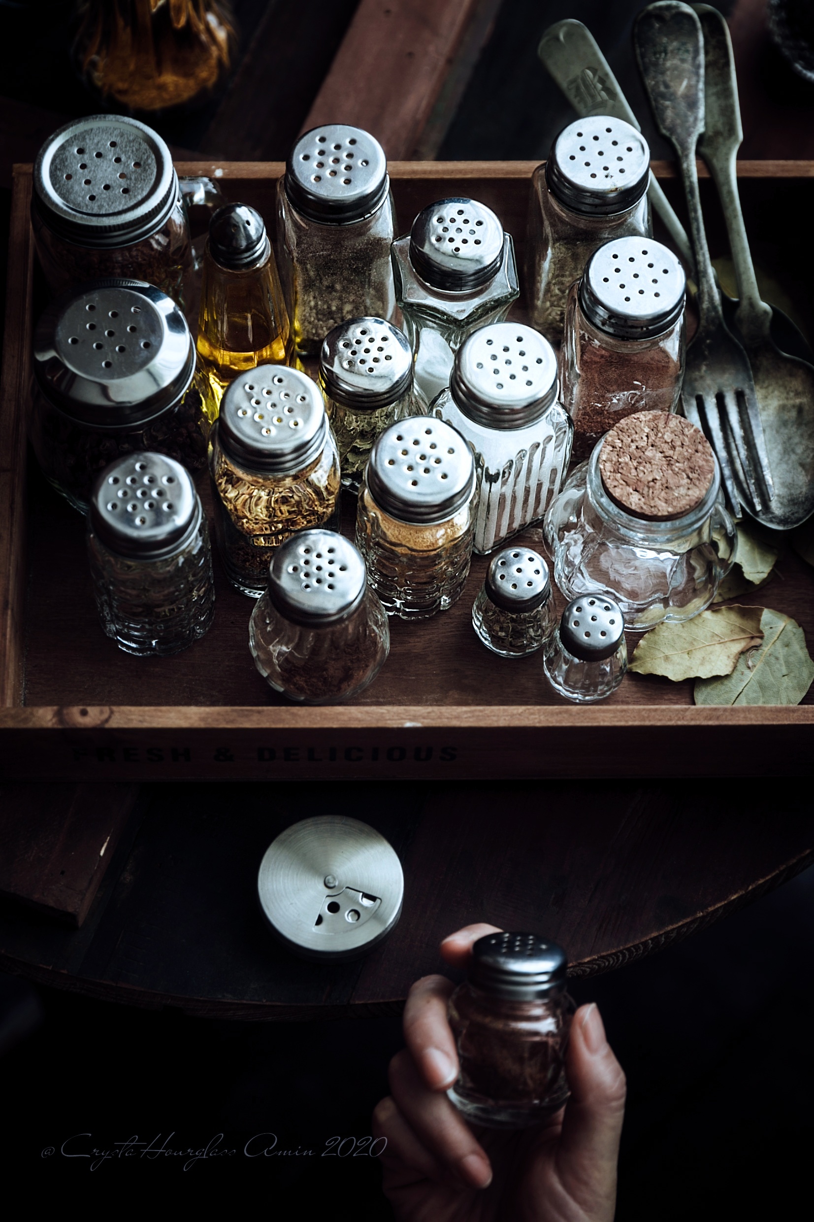 玻璃调料瓶 蛋糕烘焙用具复古北欧  美食静物摄影【二店道具铺】