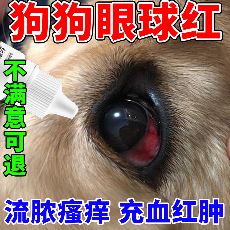 狗狗眼药水眼发红流脓结膜炎清洗去眼屎多去除泪痕抗菌消炎滴眼液