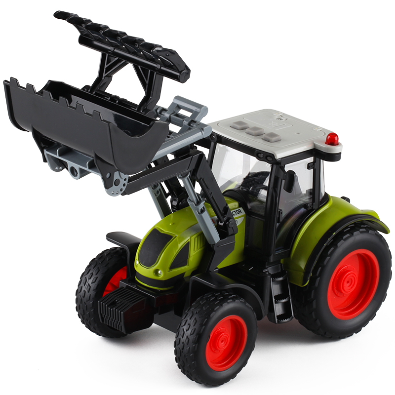 大号耐摔声光农场带铲拖拉机儿童男孩子仿真惯性工程汽车模型玩具