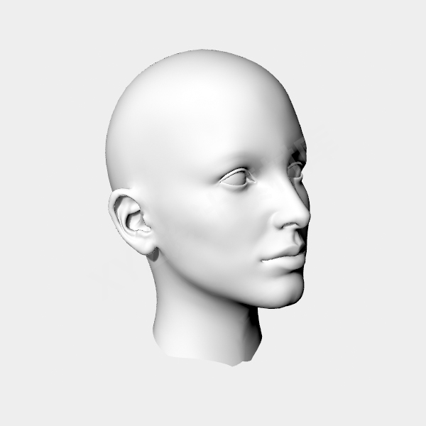 人头像人体头部模型犀牛3D建模渲染Rhino/c4d/maya/max设计素材