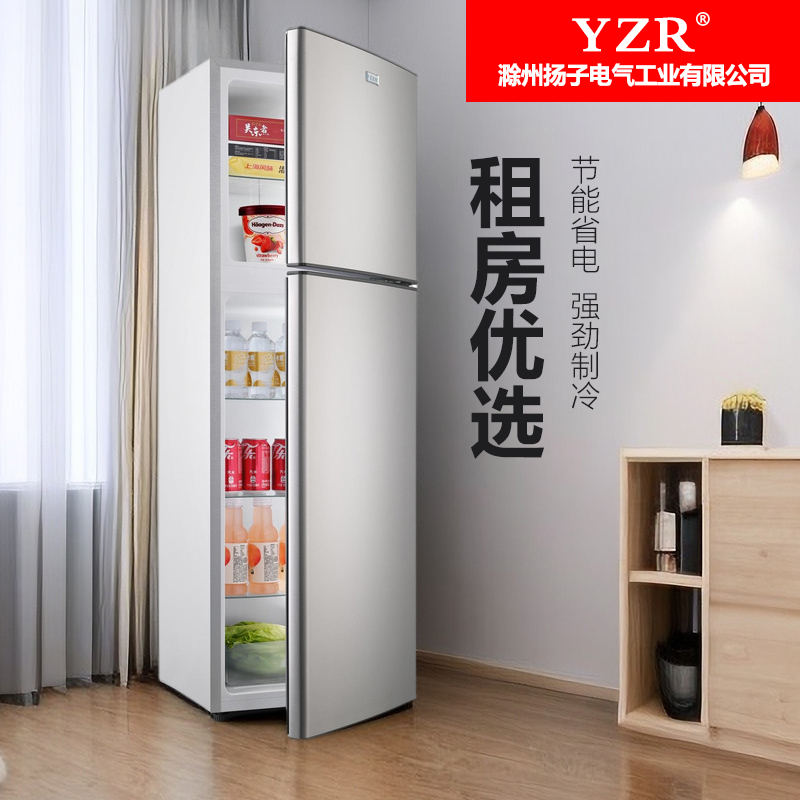 租房用冰箱小型家用双门冷藏冷冻一级能效节能省电两人一米五1.2m
