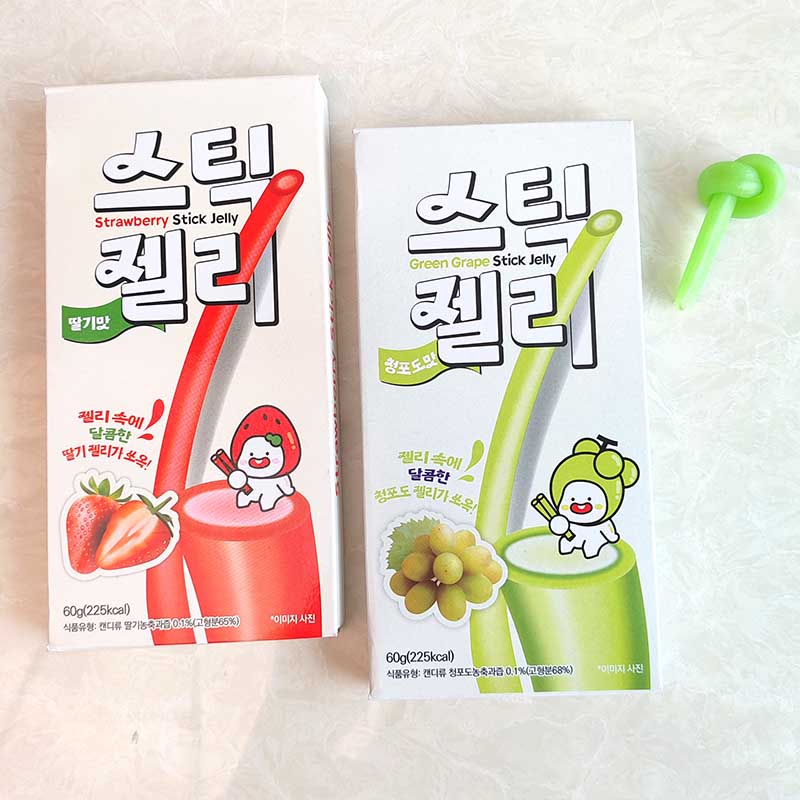 韩国进口YEM草莓味葡萄味长条糖网红橡皮糖果休闲零食水果果汁糖