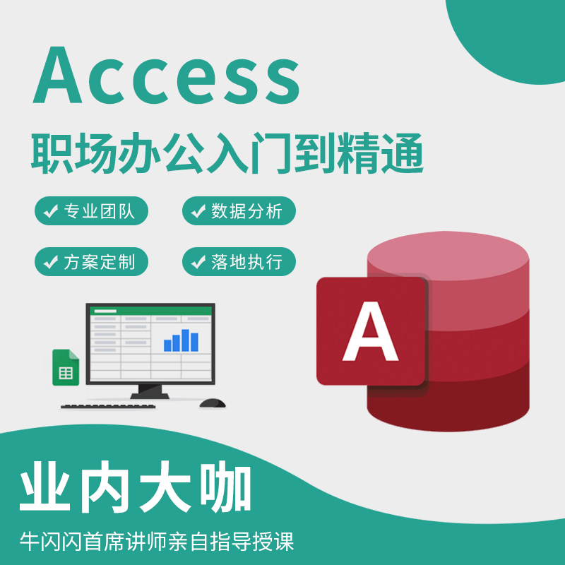 Access数据库视频教程报表Excel制作零基础入门到精通办公软件课