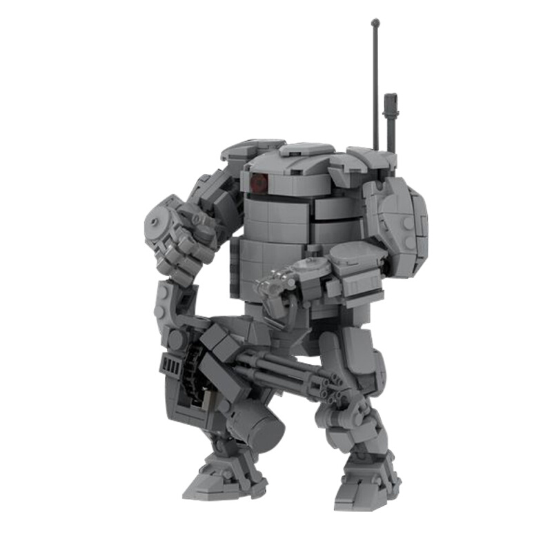 【高砖零件】泥人傀儡Mk2重型机械装甲机动机甲服MOC拼装积木玩具