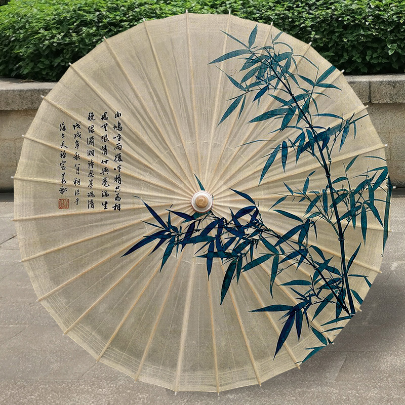 【竹子】油纸伞女古风复古实用防雨防晒古典汉服舞蹈桐纯手工传统