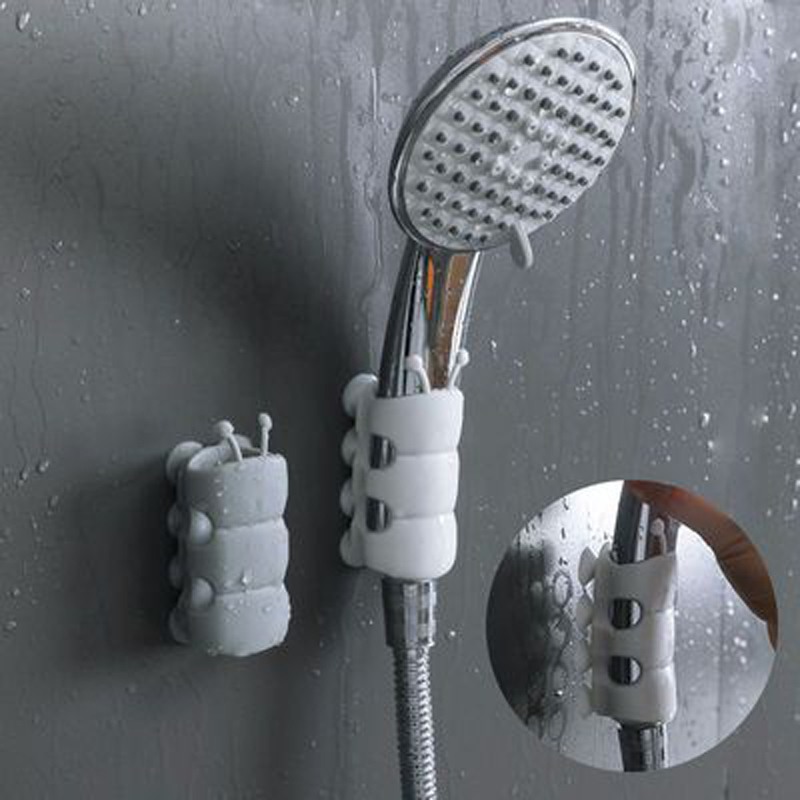 1pcs Suction Cup Brackets Removable Silicone Shower Head Hol