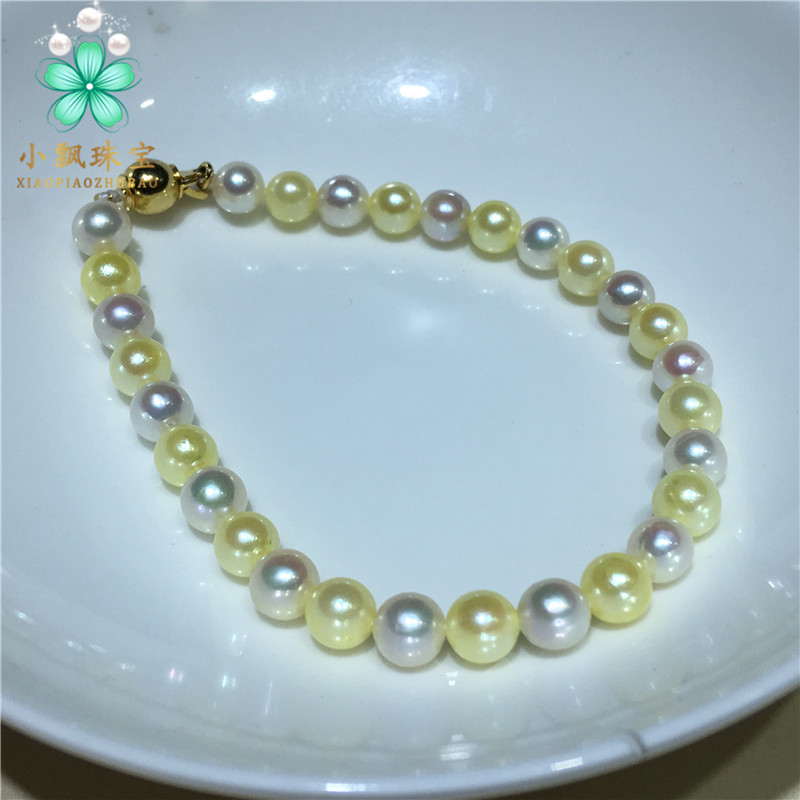 特价捡漏 日本天然珍珠Akoya珍珠手项链 精美多种款式糖果珍珠手