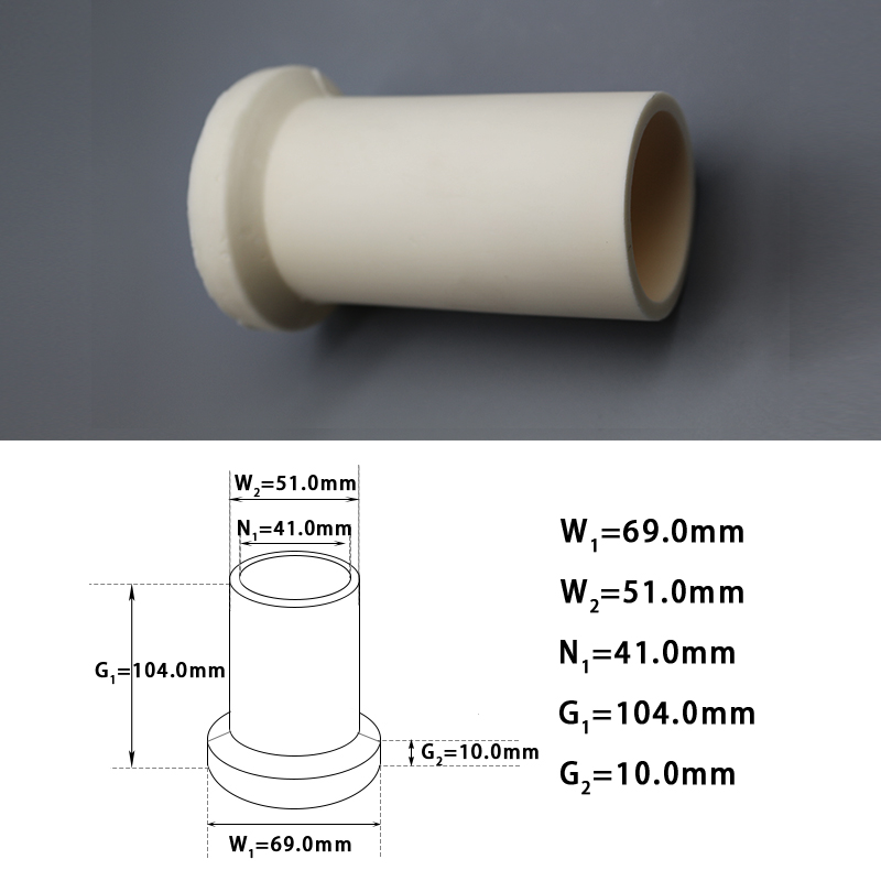 氧化铝99T形陶瓷管 高温刚玉管 绝缘耐磨陶瓷管 多规格 可定制S