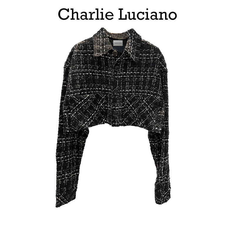 Charlie Luciano短款小香风外套 cl衬衫女设计感小众CL衬衫外套