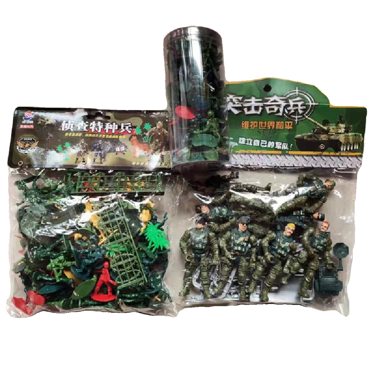 二战小兵人玩具摆件沙盘游戏兵人军事战争模型场景人仔军人战车