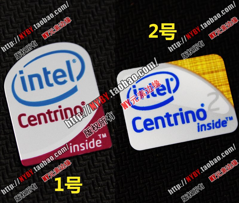笔记本性能 标签贴纸 迅驰2代 intel Centrino 2 电脑 标志LOGO