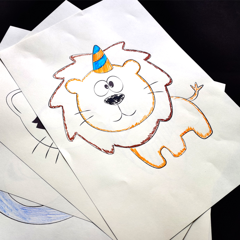 幼儿童女孩涂色本填色本宠物小精灵3-6岁白雪公主小熊维尼图画本