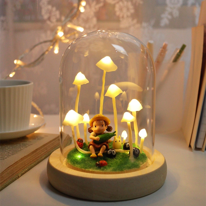 「何物啊 」蘑菇小夜灯diy手工材料包原创可爱卡通摆件生日礼物品
