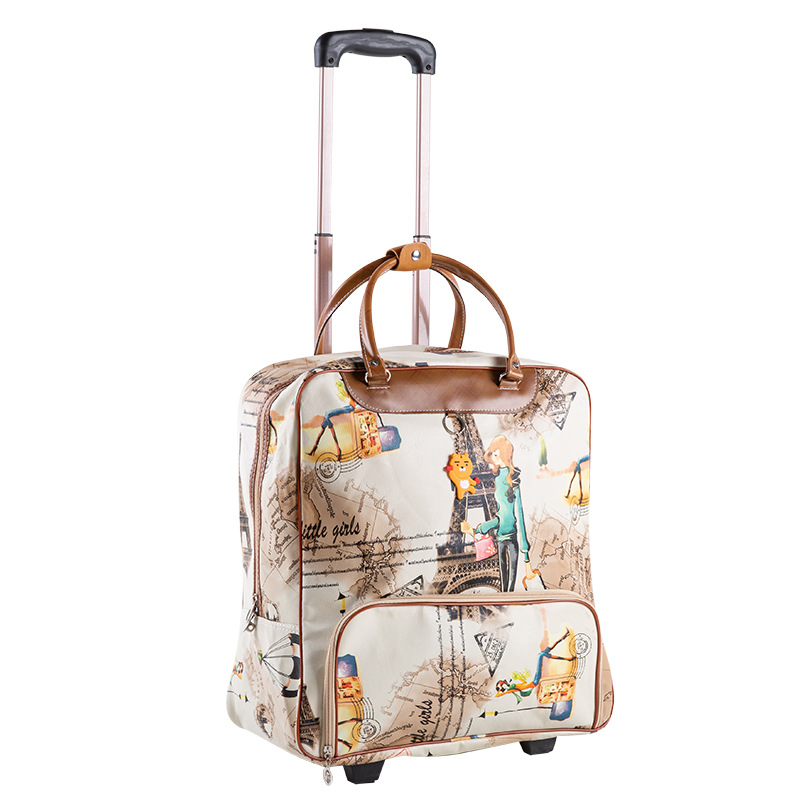网红Fashion Women travel Business Boarding bag ON wheels tro