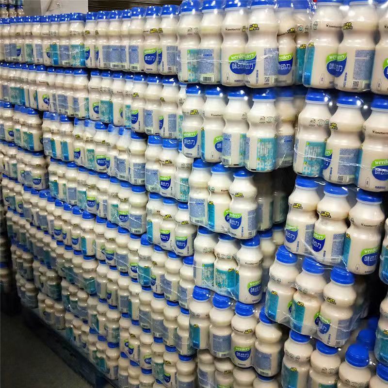 4月均瑶味动力发酵乳酸菌饮品整箱330mlx12大瓶酸奶草莓原味牛奶