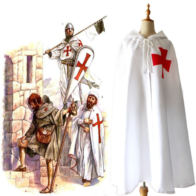 复古圣殿骑士团披风cos古罗马十字军东征战士斗篷中世纪勇士装