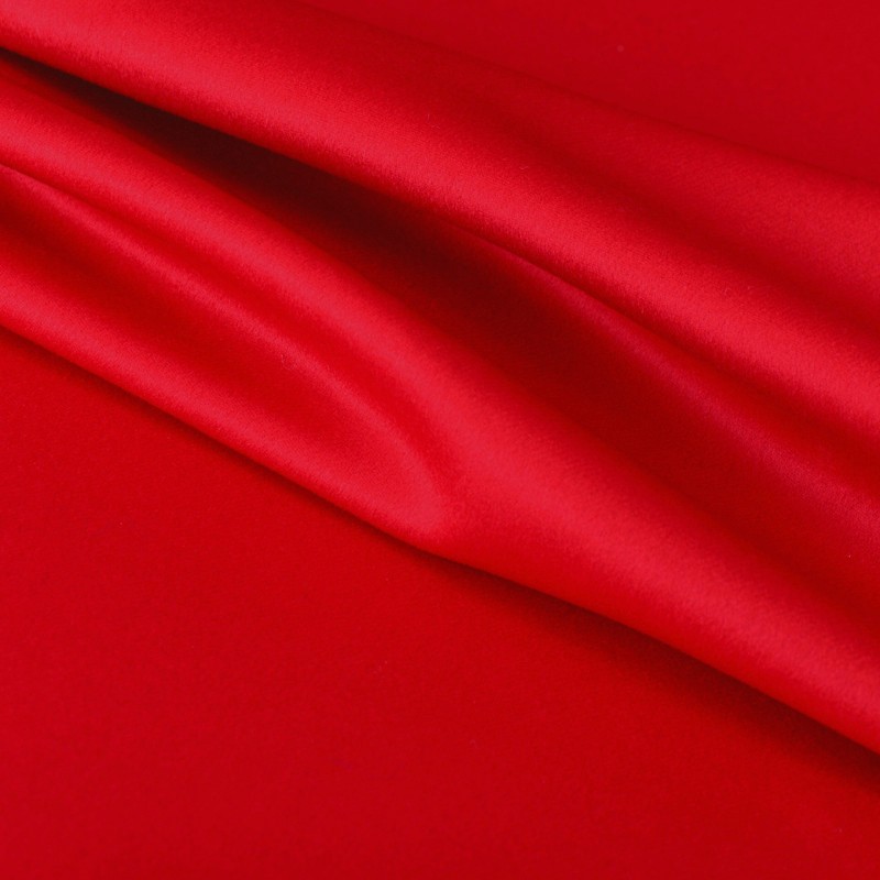 尊贵系列●d大红色双面羊绒大衣面料 高级服装定制呢子羊毛布料