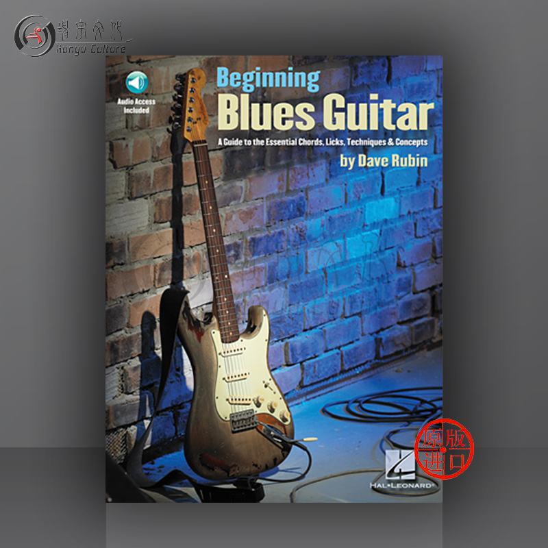 布鲁斯吉他入门 附在线音频 海伦德原版乐谱书 Dave Rubin Beginning Blues Guitar HL00695916