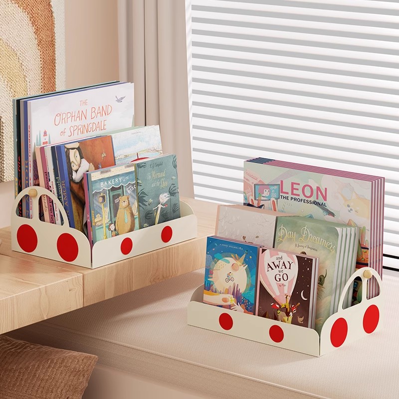 家用绘本架桌面书立儿童书架书桌上置物架床头创意多层书本收纳盒