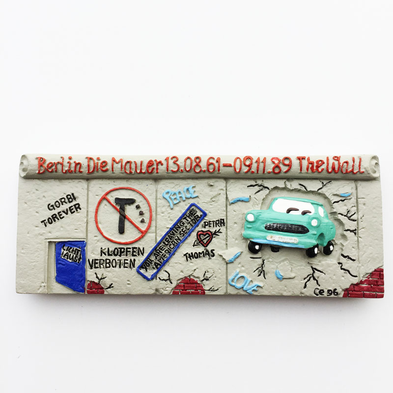 德国创意文化旅游纪念品柏林墙立体工艺品磁力贴冰箱贴收藏伴手礼