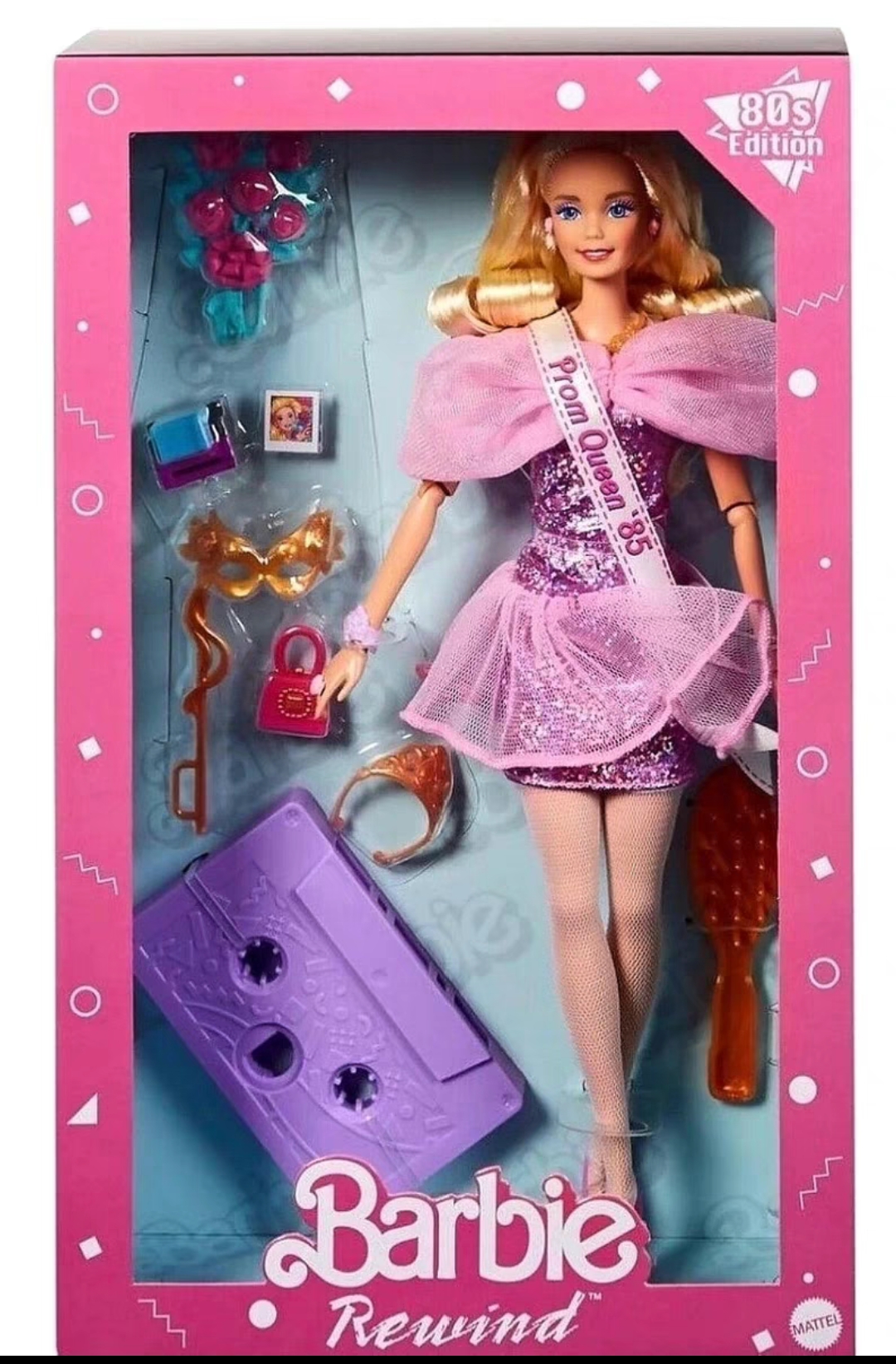 芭比Barbie流光回旋曲舞会之夜娃娃 重返80年代芭比