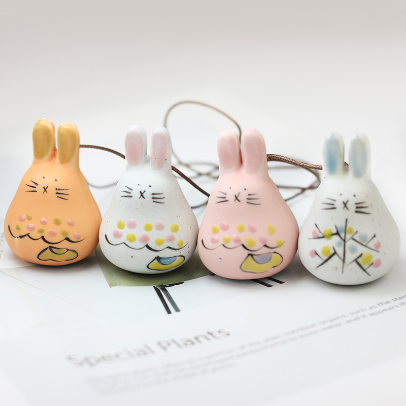 长耳兔包挂 特价小长耳兔陶瓷挂件 可爱超萌 家居装饰小饰品厂家