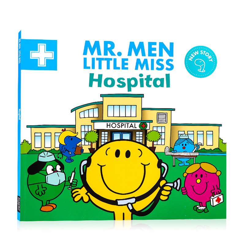 英文原版绘本奇先生妙小姐系列 Mr. Men Little Miss Hospital 医院平装图画书 儿童英语启蒙绘本 动画片绘本