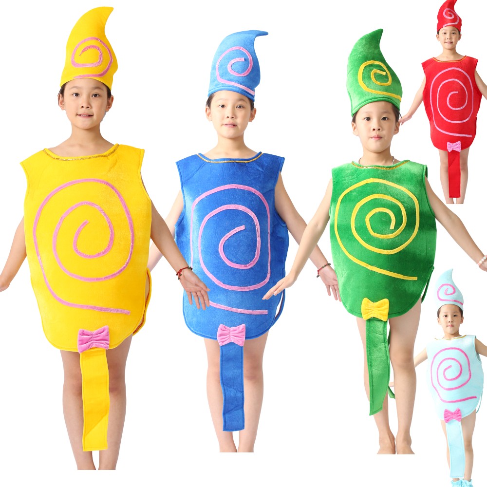 儿童棒棒糖演出服男女童糖果表演服绘本童话剧甜甜的棒棒糖服装