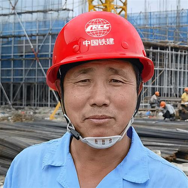 中国铁建安全帽工地国标玻璃钢白色工程头盔工作钢盔领导定制logo