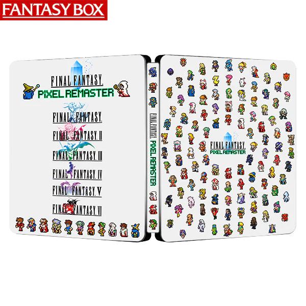 最终幻想像素重制版 海外定制版 PS4/PS5游戏铁盒 幻想盒 钢书