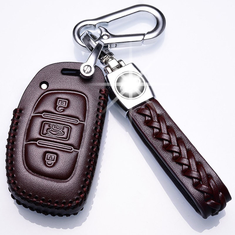 全新途胜钥匙套2020款北京现代领动专用真皮汽车钥匙包名图钥匙扣